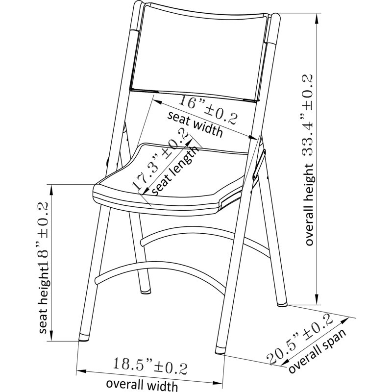 Chaise pliante en plastique