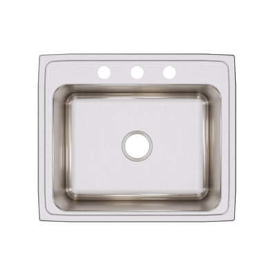 Évier de cuisine encastrable L 25 po x l 21,25 po Lustertone