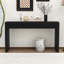 Console rustique en bois minimaliste avec tiroirs de rangement, pieds réglables et bords arrondis-1620162591