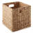 10.5" x 10.5" Hyacinth Storage Shelf Cubes - Cinnamon Wicker Baskets - Set of 4-126609204