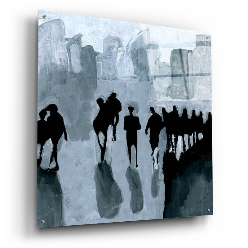  «Chicago Lakefront» par Coco Good, art mural en verre acrylique, 36 po x 36 po
