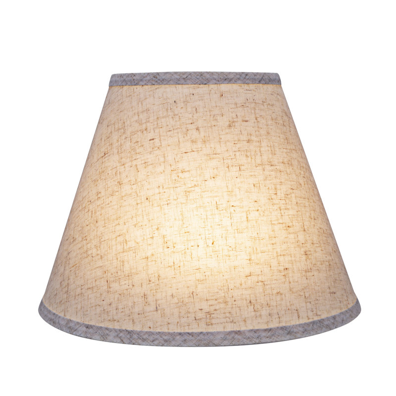 10" Linen Empire Lamp Shade, Flaxen, 9" H x 12" W x 6" D
