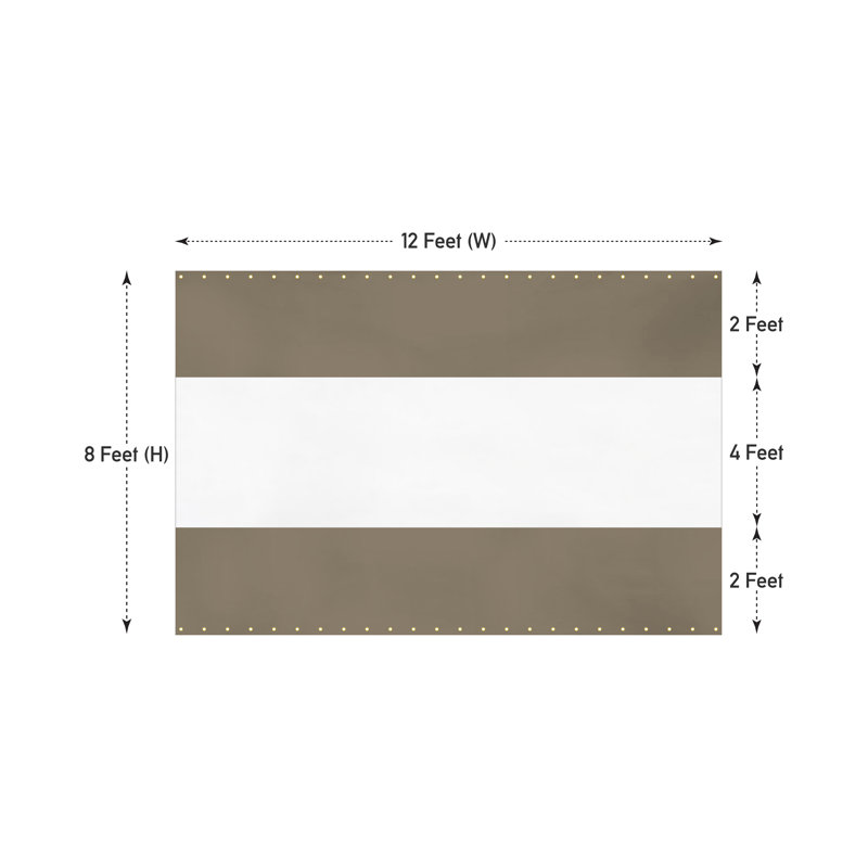 Blue Elephant Black, Beige, 243.8cm H x 365.8cm W