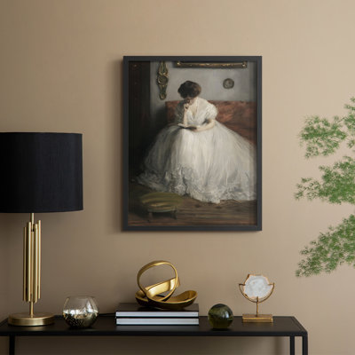 Vintage Portrait Print CXXVIII Framed Print - Solid Wood