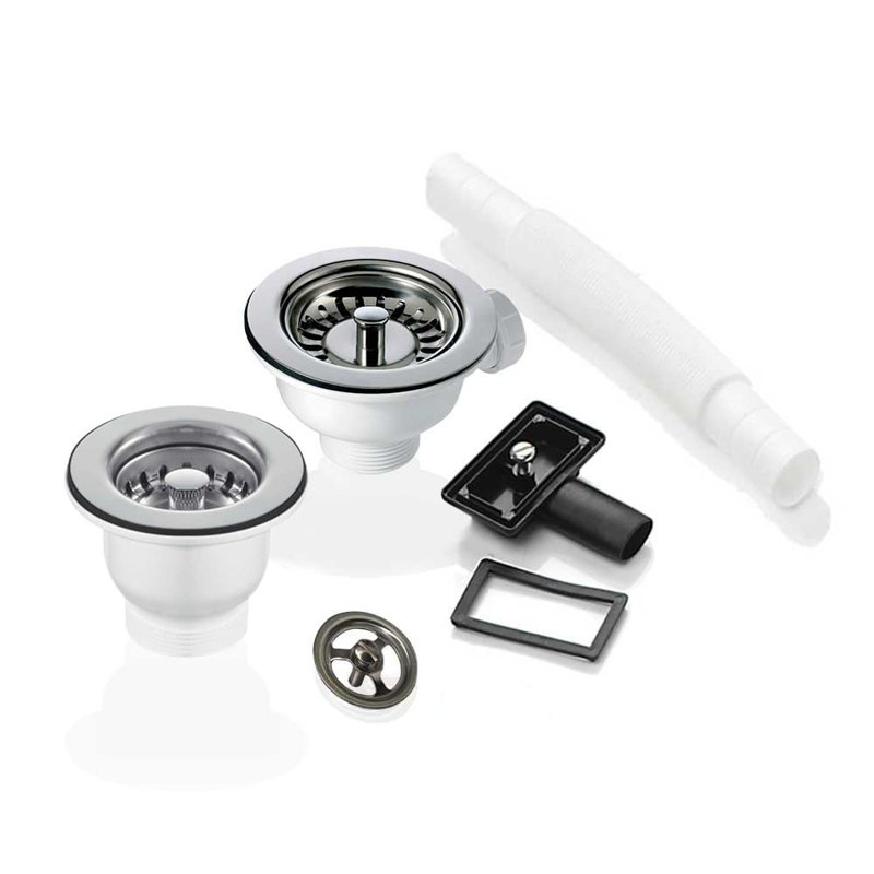90 & 65Mm Basket Strainer Waste For Astini, RAK, Rangemaster Ceramic Sink, Copper