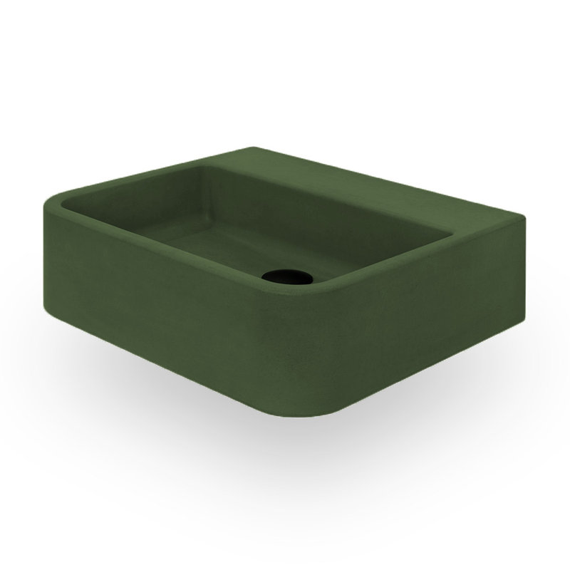 Newterra 22" Undermount/Wall/Vessel Bathroom Sink, Sand, No Holes