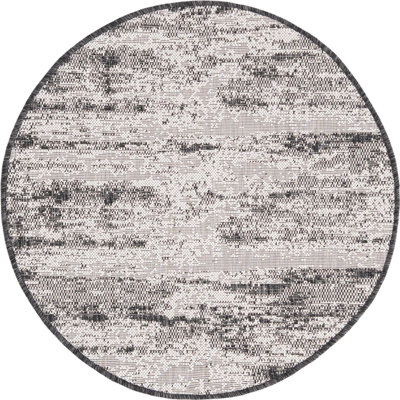 Noushin Charcoal Cartago Indoor/Outdoor Modern Rug