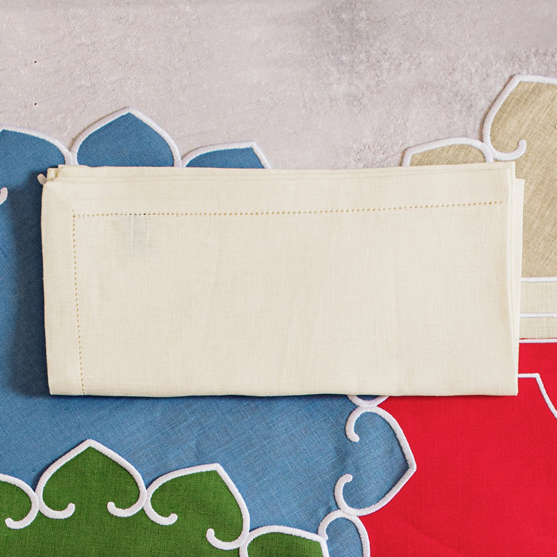 Tessuti Napkins - Set Of 4, Ivory