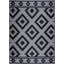 Tapis intérieur / extérieur noir Abdulkareem Southwestern-574646944