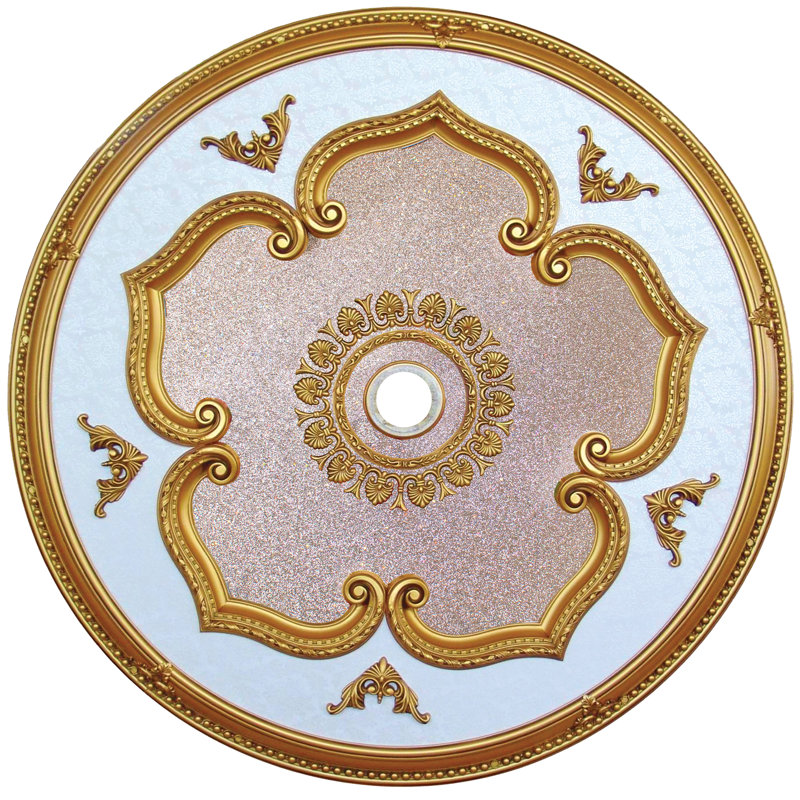 Médaillon de plafond rond, Or