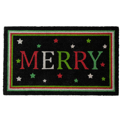 Paillasson "Merry" Black Coir 18 "x 30"