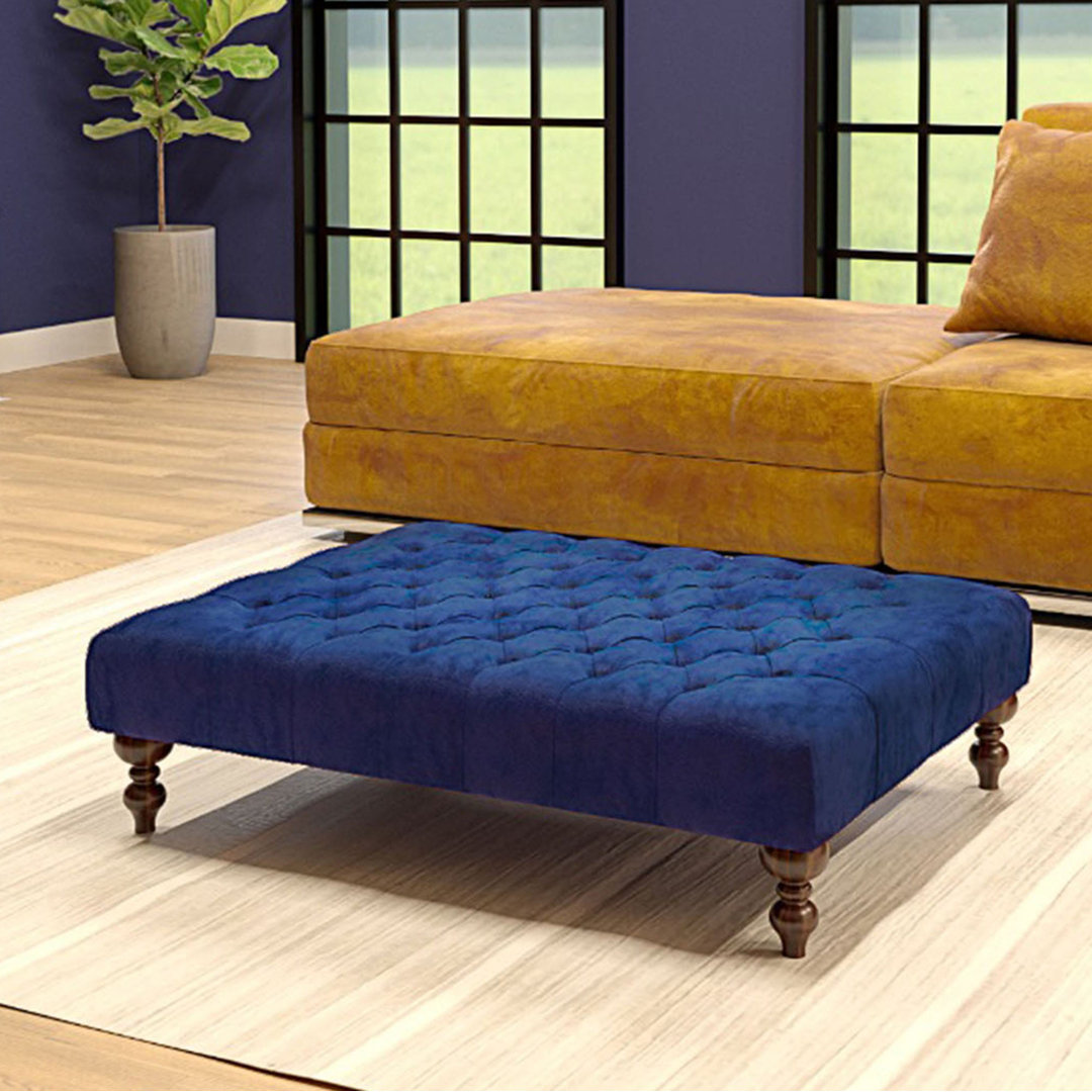 Ainura 80Cm Wide Velvet Tufted Rectangle Cocktail Ottoman