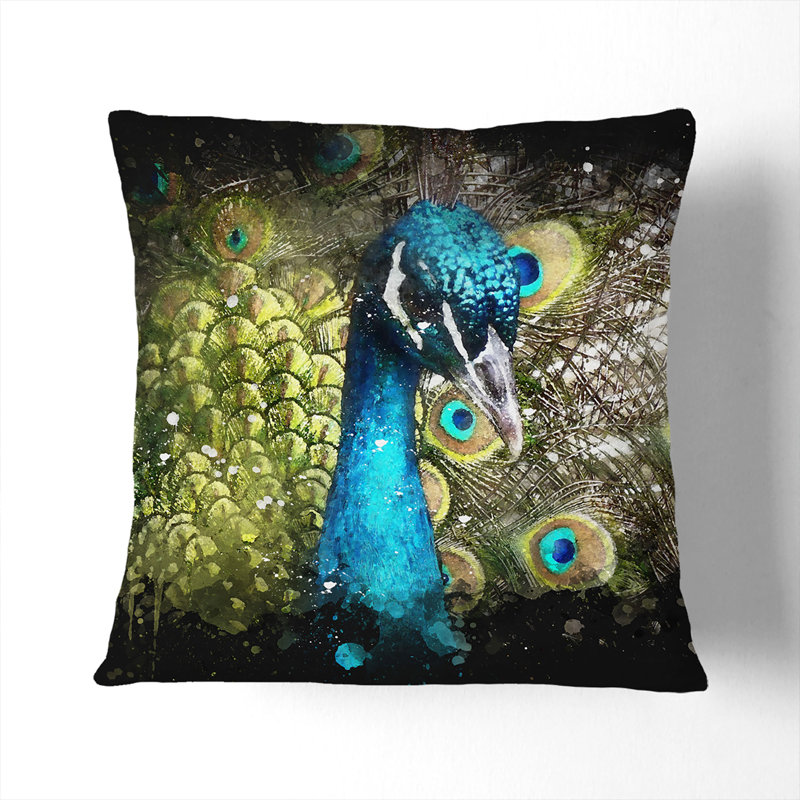 Square Throw Cushion, 40cm H x 40cm W x 15cm D, White