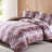 Mycelium Dream Cotton Duvet Cover Dusty Pink 3 Piece Set King-116501353