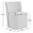 Madie Upholstered Dining Chair with Casters ( Set of 2)-983386300