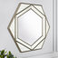 Miroir mural 35,4 "Modern Glam Hexagon