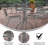Amlie 23.75" Round Tempered Glass Metal Table with Smooth Ripple Design Top-1556893402