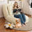 Space - Saving Foldable Bed For Humans And Pets, 90 180 Adjustable, 2 Soft Pillows, Comfortable Corduroy, Upholstered Dog With 5 Position Adjustment, Foldable, Ergonomic, Reading Corner Living Room,-482884268