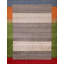 Tapis rayé à motif tribal Gabbeh