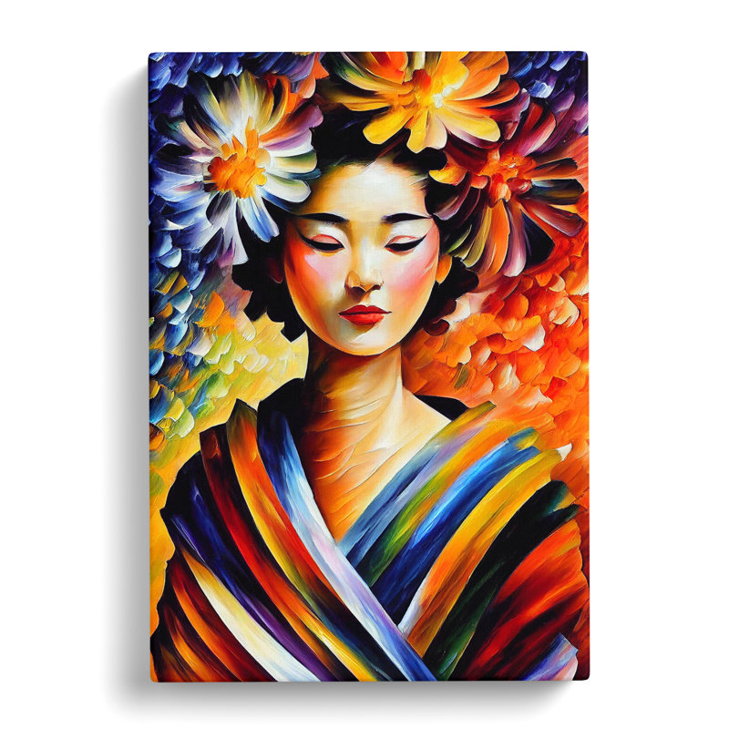 Portrait Of A Geisha No.8 - Wrapped Canvas, 76cm H x 50cm W x 3cm D