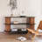 Creative elliptical open storage console table-449822562