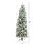 Sapin de Noël artificiel élancé avec lumières DEL-1967424430-2002601903