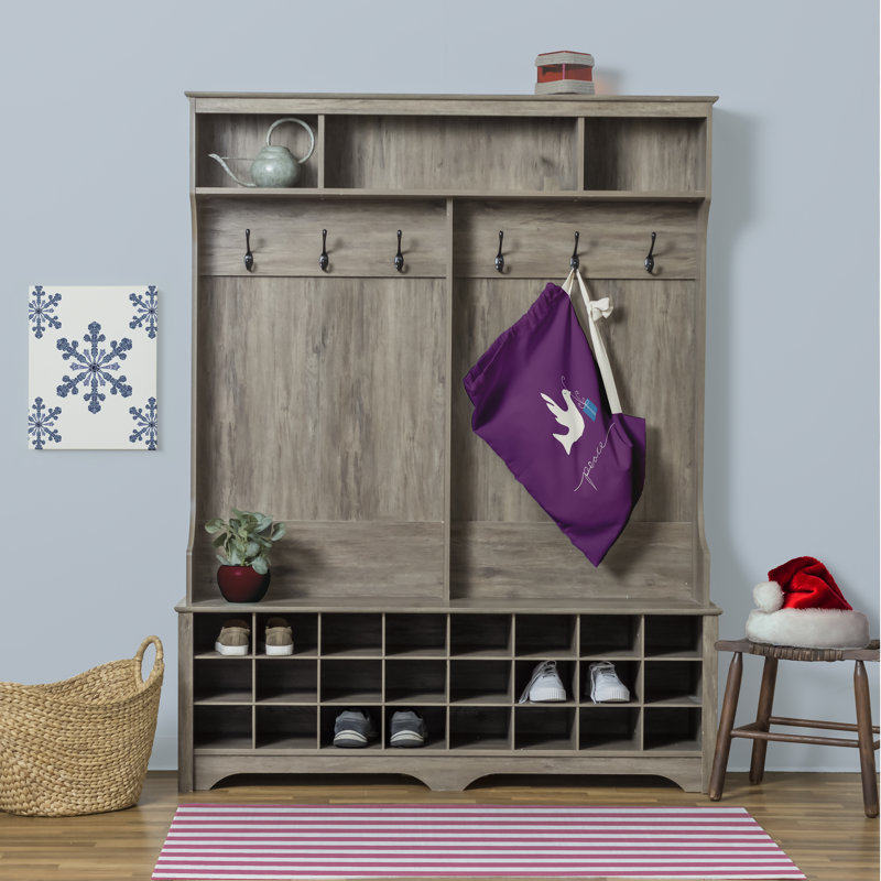 Fabric Laundry Bag with Handles, Medium (36" H x 28" W), Purple