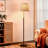 Modern Adjustable Floor Lamp with Fabric Shade