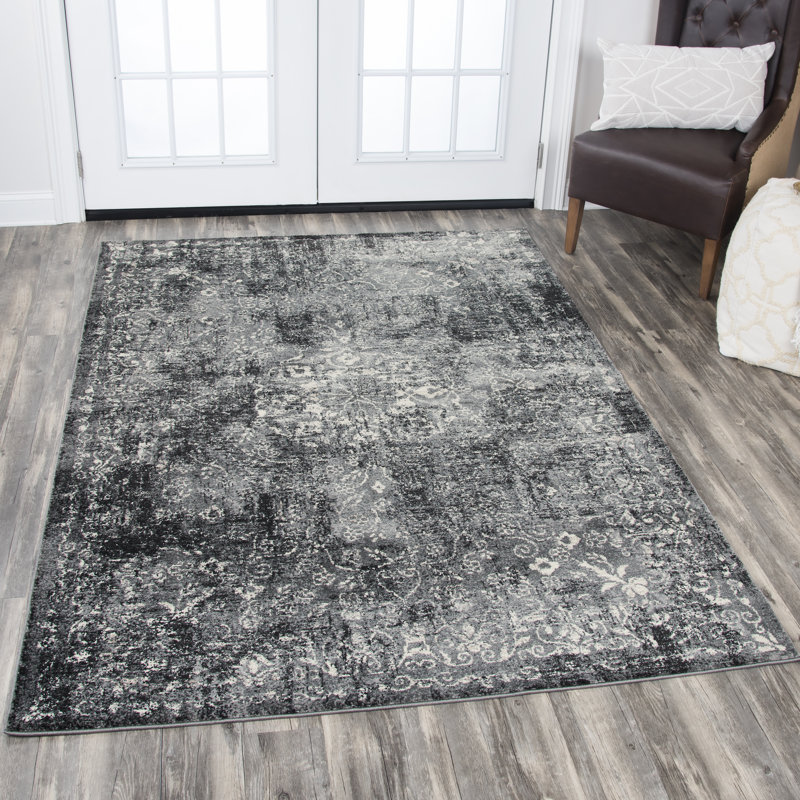 Patria Floral Indoor Rug, Rectangle 5'3" x 7'6"