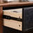 Rounded Coat Rack with Oak Dual Drawers