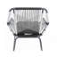 Fauteuil club d'extérieur en rotin PE
