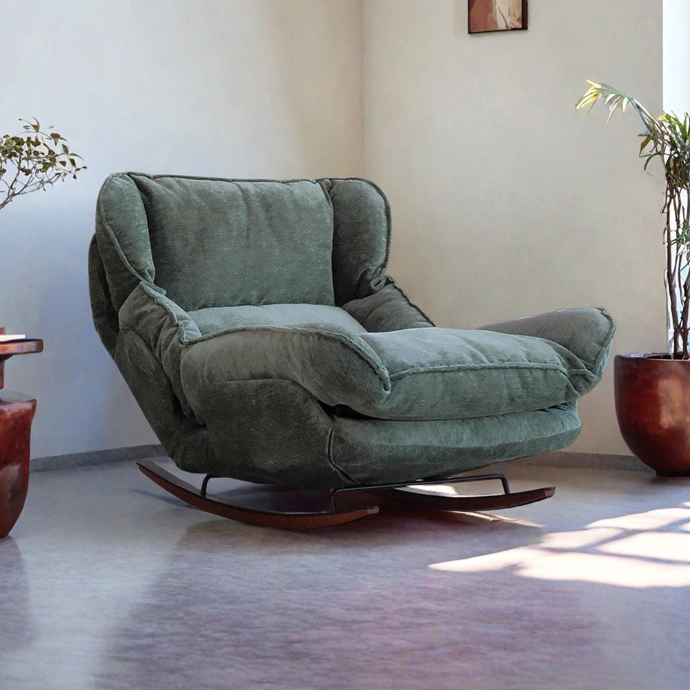 Ergonomic Adjustable Metal Rocking Chair | Wayfair