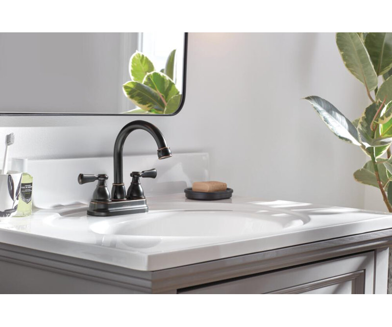 Elmhurst 2-handle Bathroom Faucet with Drain Assembly, Oil Rubbed Bronze
