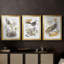 «Glowing Garden at Dusk I» - Toile tendue avec châssis sur mesure - 3 pièces-50580743-50580742