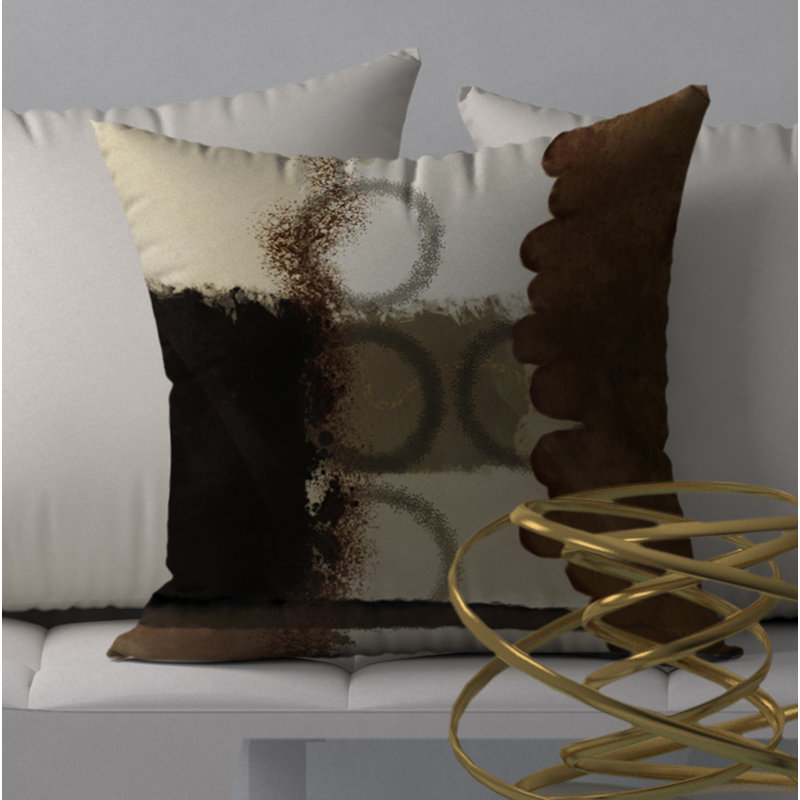  Housse et insert de coussin décoratif décoratif exceptionnel, 18" x 18"