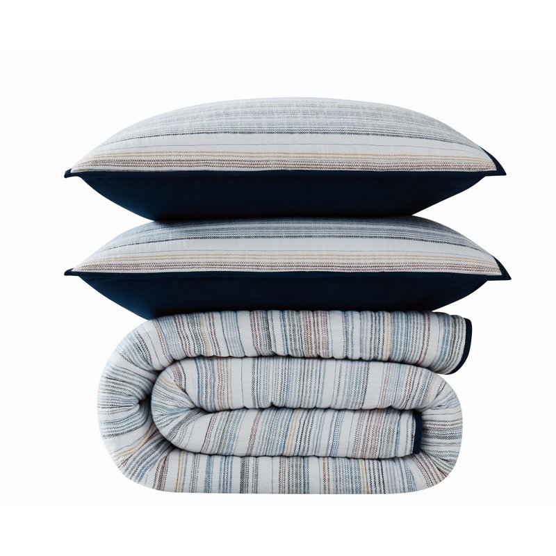 Ensemble de courtepointe Frye Layton, Courtepointe pour lit simple et 1 taie décorative