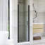 Porte de douche pivotante semi-sans cadre 24 à 25 3/8 po-114657531
