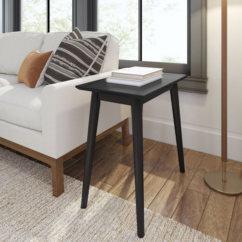 Table de bout Leaford, H 24 po x l 14,75 po x P 25 po, Noir