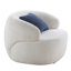 Fauteuil pivotant demi-tonneau, fauteuil simple pour petit espace