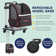 Katziela Hybrid Adventurer Pet Carrier Backpack with Removable Wheels and Telescopic Handle