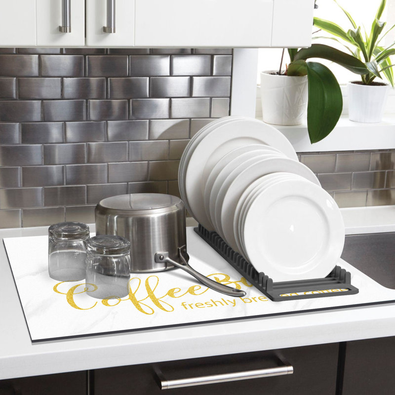 Absorbent Heat-insulating Coffee Mats Placemats, White