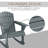 Wooden Adirondack Rocking Chair Outdoor Lounge Chair Fire Pit Seating With Slatted Wooden Design