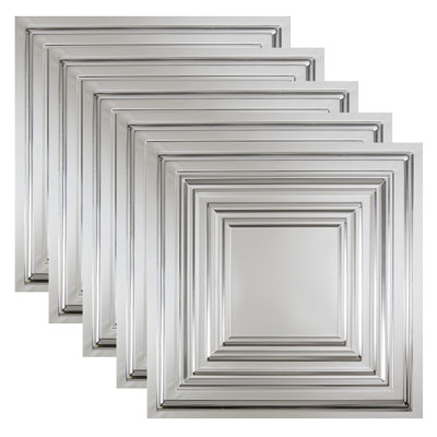 Great Lakes Tin Detroit Lay-In Ceiling Tile (Pack Of 5)