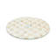 Mocha Check Glass Lazy Susan