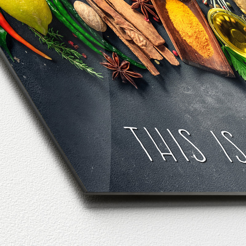 This Is My Lovely Place II - No Frame Print on Glass, 50 cm H x 125 cm W x 1.4 cm D