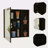 1-Shelf Rectangle Medicine Cabinet With Mirror-526368643