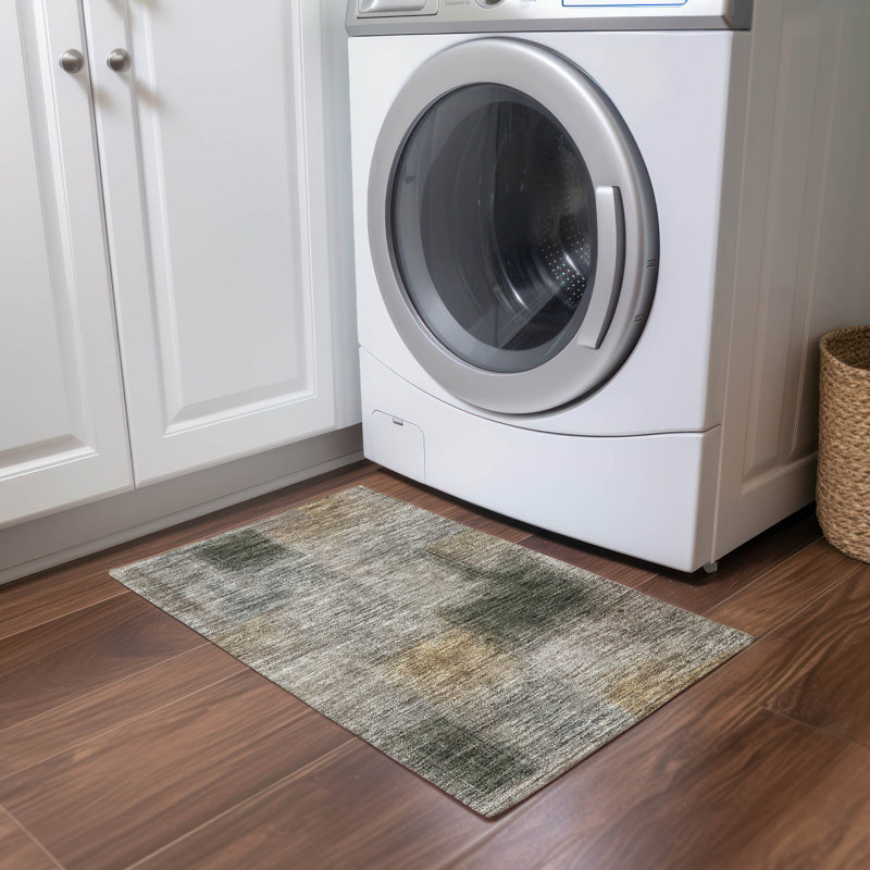 Tapis d'intérieur / extérieur antidérapant Neysa, Rectangle 1 pi 8 po x 2 pi 6 po