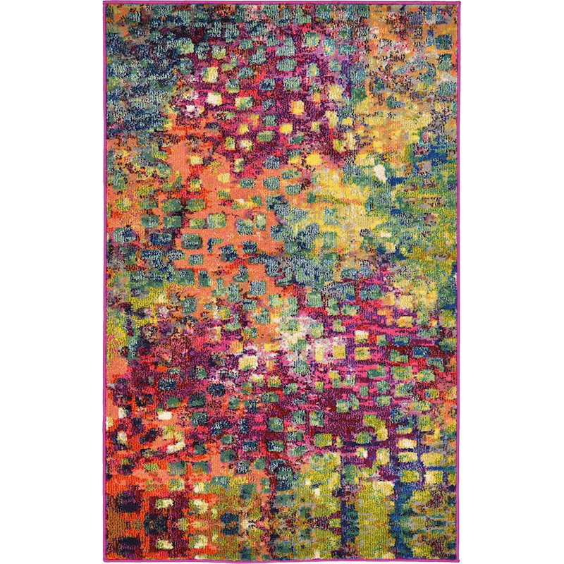 Meadow Abstract Indoor Rug, Rectangle 3'3" x 5'3"
