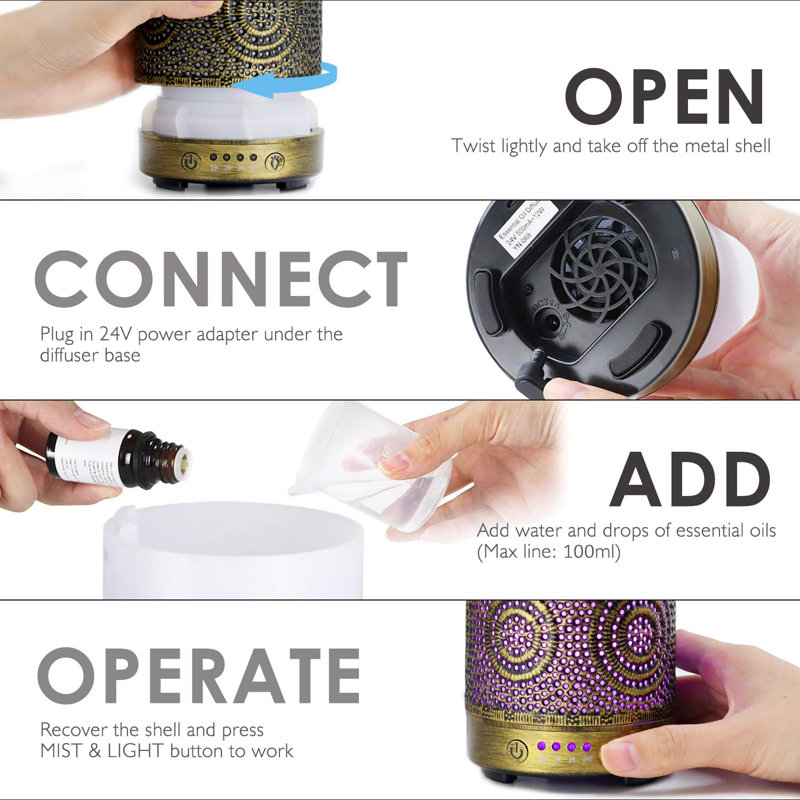 Ajete Battery Powered Essential Oil Diffusers