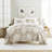 Quilt Set- Lightweight - All Season Quilted Coverlet - Distressed Bouquet-105628187-105628192